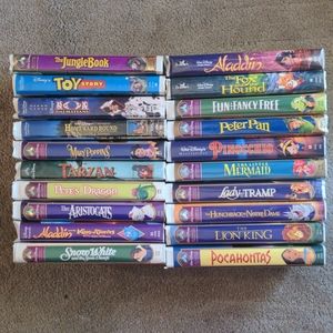 Lot of 20 Disney VHS movies